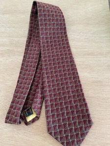 Robert Talbott BESTE OF CLASS Seidenkrawatte burgunderrot und grün 4,0 x 59 cm - Bild 1 von 2