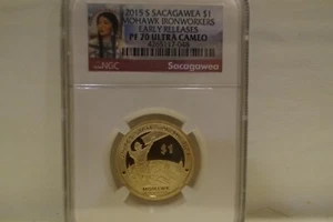 2015-S NGC PF70 U/C E/R Sacagawea Dollar - Picture 1 of 2