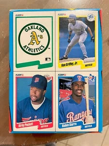 1990 Fleer C10 Ken Griffey Jr. Limited Edition Card + 3 others on bottom of box - Bild 1 von 7