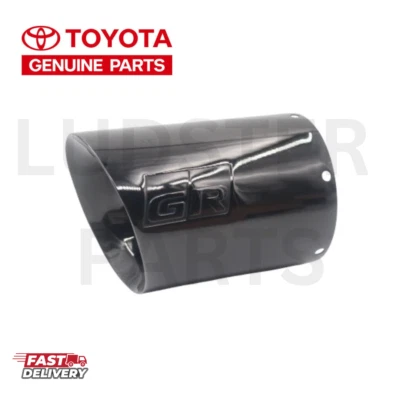 22-24 TOYOTA GR86 PUNTA DE ESCAPE NEGRA ACERO CROMADO OEM NUEVO CORTE ANGULAR Foto 1 de 2