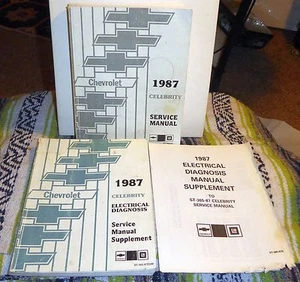 1987 Chevrolet Celebrity Service Manual ST-365-87 w/Elec Diagnosis Supplements - Picture 1 of 5