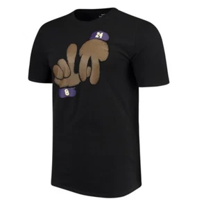 NIKE KOBE BRYANT LA LOS ANGELES LAKERS PUPPEN RUHESTAND SHIRT 24 8 SCHWARZ Gr. M - Bild 1 von 6