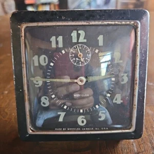 Antique Westclox Alarm Clock La Salle Illinois USA 1930's   - Picture 1 of 3