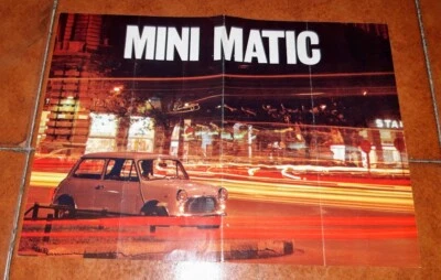 BROCHURE DEPLIANT ADVERTISEMENT INNOCENTI MINI MATIC MINIMATIC 1970 ITALIANO - Immagine 1 di 2