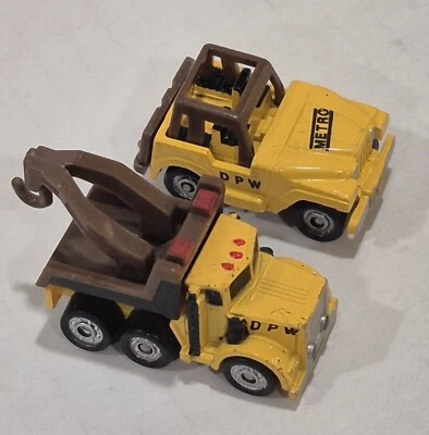 Vintage FUNRISE 1989. DPW Metro Jeep And Tow Truck. - Image 1 of 4