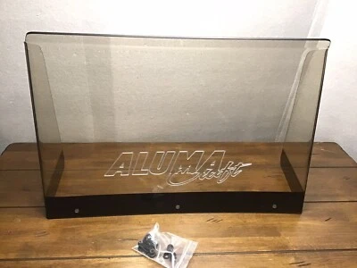Alumacraft boat windshield 23 1/2" ID premium plexiglass, center console - Image 1 of 4