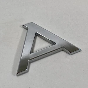 2005-2011 Audi A6 3.0T Emblem Logo Badge Letter 'A' Rear Tailgate Trunk Chrome - Picture 1 of 10