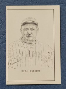 1950-56 Callahan hall of fame - Jesse  Burkett OF Cleveland Indians 1890-1905