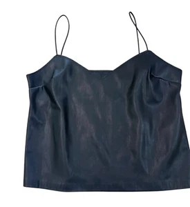 Camisola Miss Selfridge imitación cuero en negro talla 12 - Imagen 1 de 5