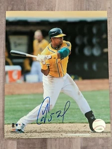 Yoenis Cespedes Signed 8x10 Photo File COA Oakland Athletics A's Tigers Mets B - Picture 1 of 1