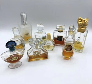 Vintage Niche Perfume Extract Bottle Collection - Lot Of 9 - Guerlain, Chanel + - Picture 1 of 9