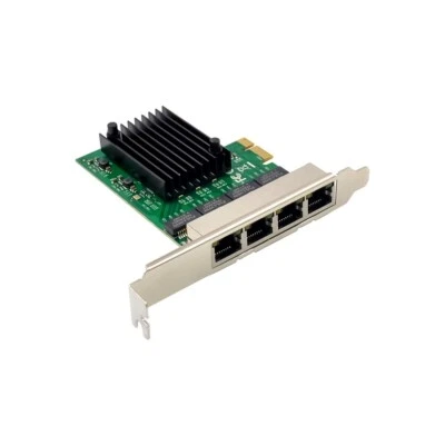 X-MEDIA XM-NA3840 | 4-Port 10/100/1000Mbps Gigabit PCI Express PCIe Network Card - Image 1 of 4