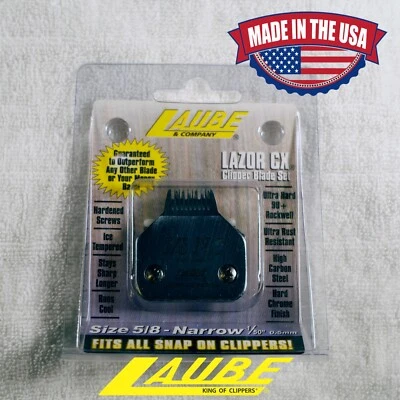 Hoja cortapelos de acero para aseo de perros mascotas LAUBE CX #5/8 NC (0,5 mm)-SE ADAPTA A TODAS LAS MARCAS Foto 1 de 4