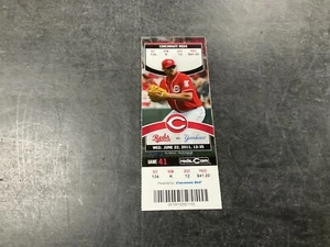 BIGLIETTO REDS 2011 STUB 6/22/11 VS YANKEES~MARIANO RIVERA SAVE #578 - Foto 1 di 1