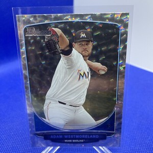ADAM WESTMORELAND  2013 BOWMAN DRAFT PICKS PROSPECTS SILVER ICE CARD #BDPP122