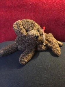 TY 2000 Authentic Beanie Baby Fetcher The Dog - Retired. MWMT - Bild 1 von 4