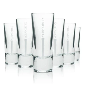 6x Verpoorten Likör Glas 4cl Rastal On Ice Gläser Eier edel dicker Boden Cocktai