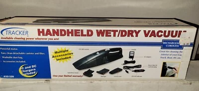Tracker Handheld Wet Dry Vac vacuum 12 Volt Car Truck boat Suv AC/DC POWER new - Image 1 of 3