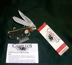 Camillus Bullet knife Bone Stag USA Remington 4356 Circa-1997 W/Packaging,Papers - Picture 1 of 12