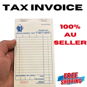 10 X Pack Small Order Docket Books Restaurant Carbonless Book Duplicate 17x10CM - Picture 1 of 20
