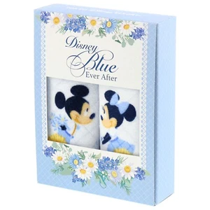 Disney Blue Ever After Imabari Towel Set Mickey Minnie 2 Mini Towels Japan New - Picture 1 of 8