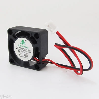 1pc 12V 25mm x 25mm x 10mm 2510 DC Brushless Cooling Fan 2 pin 2.0 Connector - Image 1 of 4