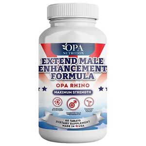 OPA Rhino Male Enhancement for Stamina & Vitality - 60 Ct