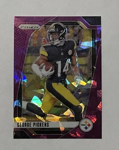 2024 Panini Prizm #243 George Pickens Purple Ice #225/225 Book End - Picture 1 of 7