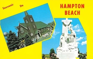 Vintage New Hampshire Chrome Postcard Hampton Beach Saint Patrick's Church - Picture 1 of 2