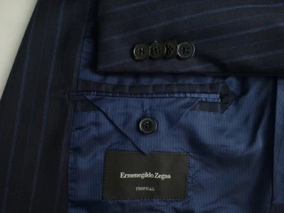 Zegna Blazer 56L/46L Blue Excellent Condition Suit Jacket Italy TROPICAL - Image 1 of 4