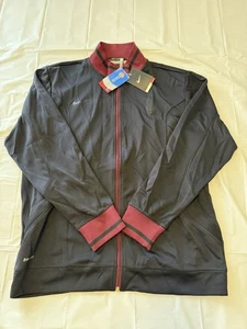 Arizona State Sun Devils Black & Garnet Quarter-Zip Pullover Men's L NWT - Picture 1 of 2
