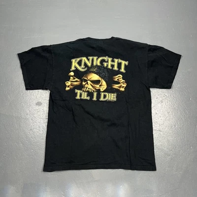 UCF Knights Graphic Tshirt 2011 Knight Til I Die Skull Dbl Sided Black Large - Image 1 of 4