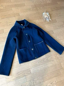 45rpm 45R Navy Wool Jacket Size 2 Made in JAPAN Casual Outerwear Coat JAPAN F/S - Picture 1 of 10