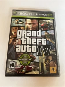Grand Theft Auto IV (Xbox 360, 2008) CIB W/manual & Map. Tested! Ships Fast - Picture 1 of 9