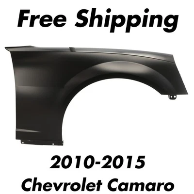 Guardabarros delantero de acero imprimado lado derecho del pasajero para Chevrolet Camaro 2010-2015 Foto 1 de 2