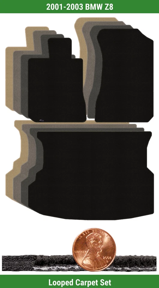 Juego de alfombrillas Lloyd Classic Custom Loop para BMW Z8 2001-2003 (3 piezas) #1GS Foto 1 de 4