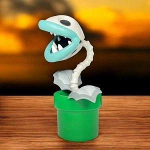 World Of Nintendo Super Mario Bone Pirahna Plant 4" Action Figure Jakks Pacific - Picture 1 of 6