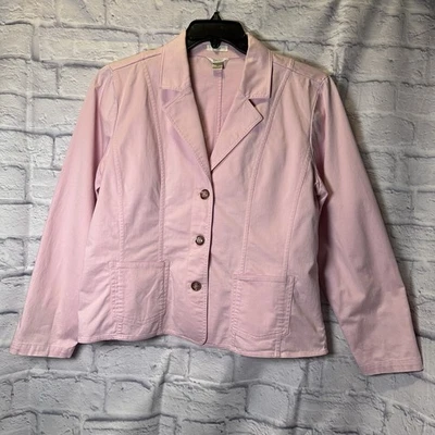 Chaqueta elástica ligera Christopher & Banks, talla M rosa Foto 1 de 4