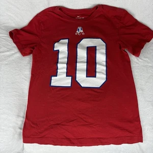 Nike Mac Jones #10 New England Patriots T-Shirt Men’s Small Red NFL Football Tee - Imagen 1 de 4