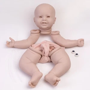 Unbemalt Reborn Baby Puppen Set Vinyl Silikon Realistische Puppe Kits Zum Selbermachen Neugeborene - Bild 1 von 10