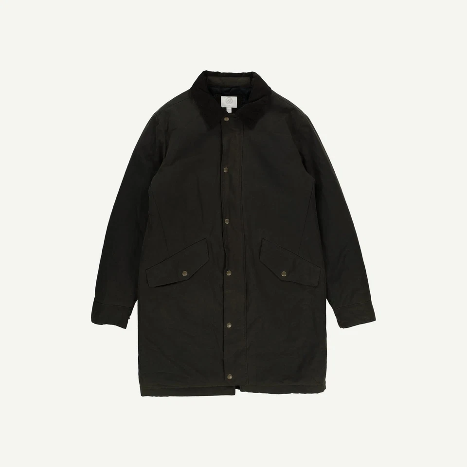 Marks & Spencer Mens Khaki Cotton Men Jacket Size L - Image 1 of 4