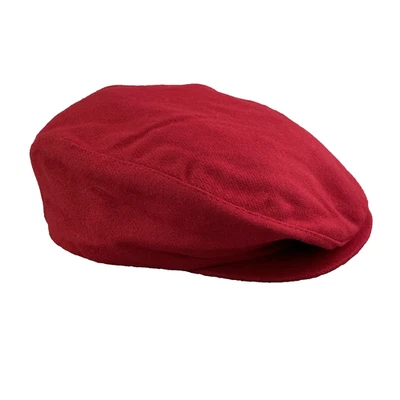 Vintage Nike Newsboy Wool Blend Hat Cap Red Golf  Single Snap Made in USA Cabbie - Image 1 of 4