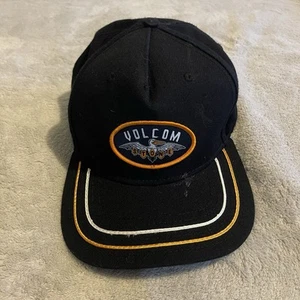 Volcom Stone Hat Mens One Size Black Snapback Adjustable Trucker Baseball Cap - Picture 1 of 9