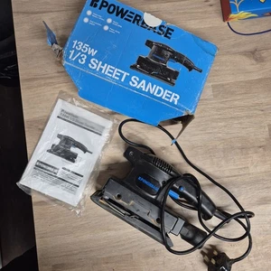 Powerbase 135w Corded Sheet Sander Boxed W/ Manual - Black - Picture 1 of 8