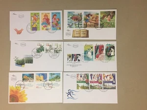 Six after 2000 Israel fdc with multiple stamps(a) - Picture 1 of 1