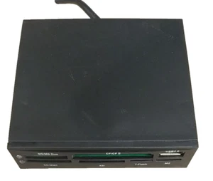 USB 2.0 Multi-Cardreader USB 3,5" Multi-Frontpanel Kartenadapter SD,TF,CF,XD,MS - Bild 1 von 3