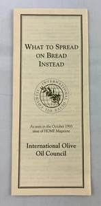 Consiglio Internazionale dell'Olio d'Oliva 1993 Brochure con Ricette - Foto 1 di 4