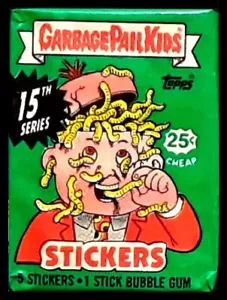1988 Topps Garbage Pail Kids Series 15 - One Wax Pack (25¢ Cheap on Wrapper) - Picture 1 of 1