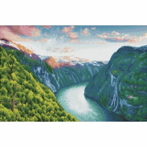Diamond Dotz® Squares: Mighty River- Dotting Painting Craft Kit - Picture 1 of 2