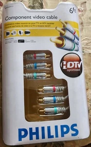L@@K Philips SWV3505W/17 Component Video Cable 6' - Picture 1 of 2